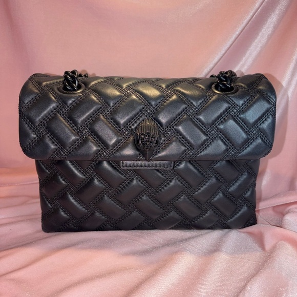 Kurt Geiger Black on Black London Kensington 17 Drench Leather Bag 🖤 - Picture 6 of 15